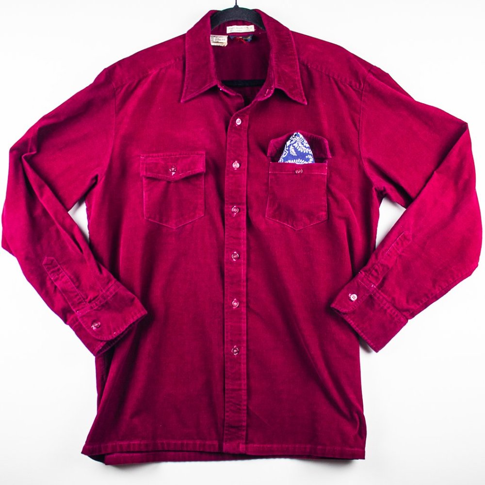 Country Touch | Men's Vintage Corduroy Button Down XL